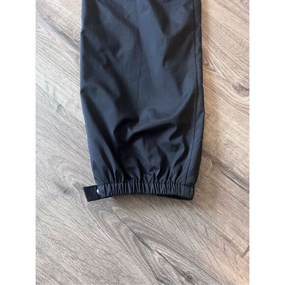 Rei Windbreaker Track Pants Men Black Nylon Ankle Zip Vintage Tapered size M - Picture 7 of 9